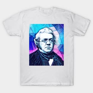 William Makepeace Thackeray Snowy Portrait | William Makepeace Thackeray Artwork 4 T-Shirt